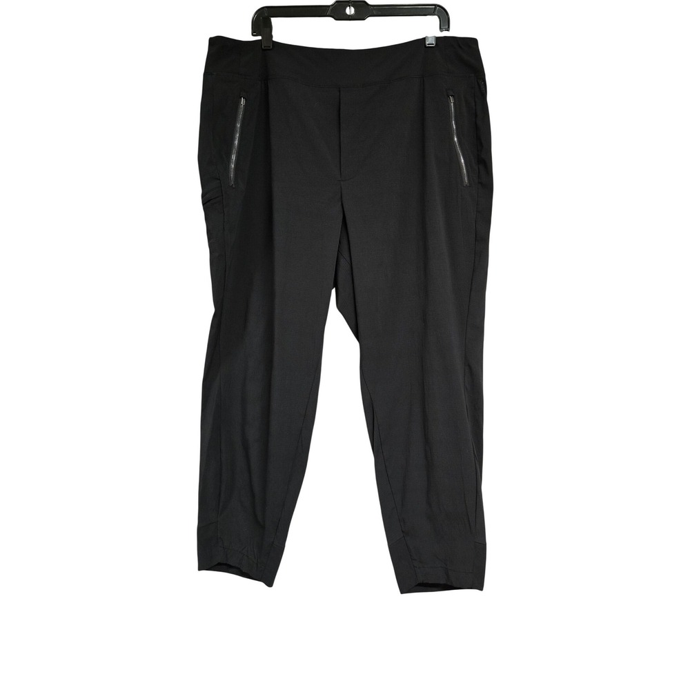 Athleta Headlands Hybrid Trek Jogger Pants Black Lightweight Women's Size 18‎